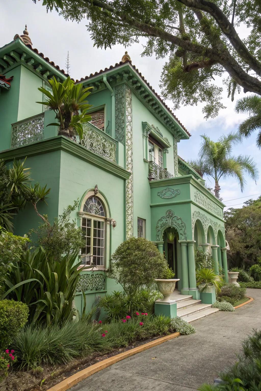 Jade green offers an exotic and luxurious aesthetic.