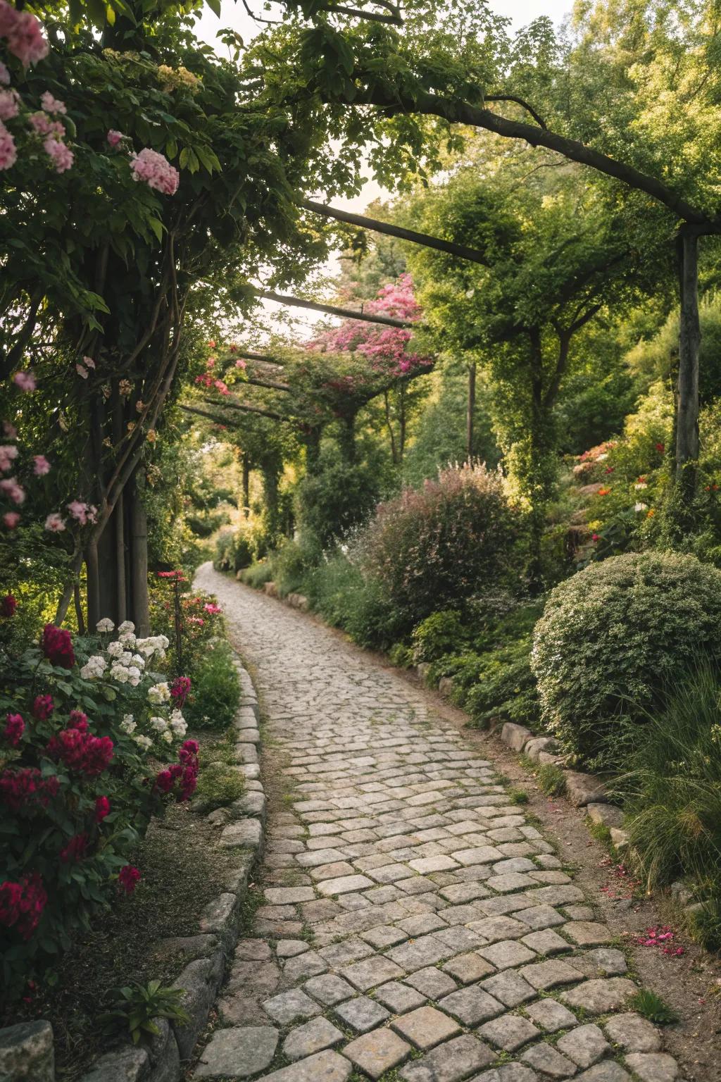 Cobblestones add a touch of history and charm.