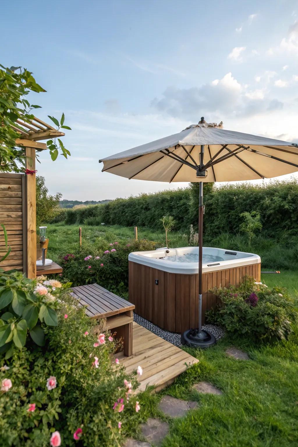 Eco-friendly umbrellas offer a sustainable choice for your outdoor oasis.
