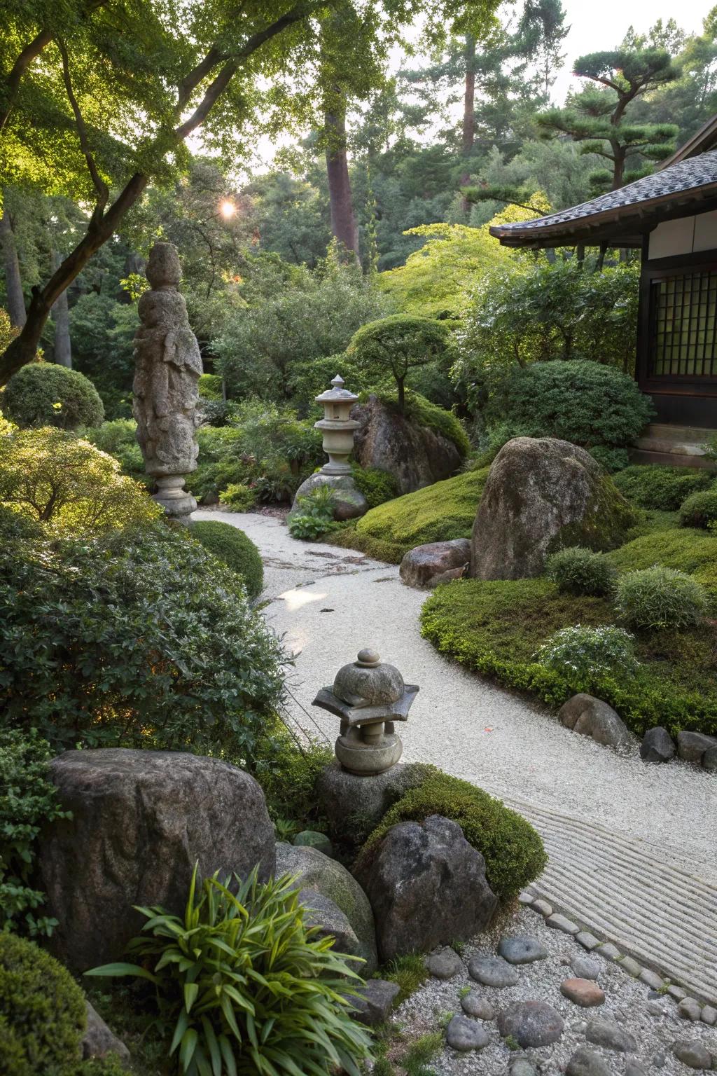 Hidden surprises add intrigue and delight to the garden.