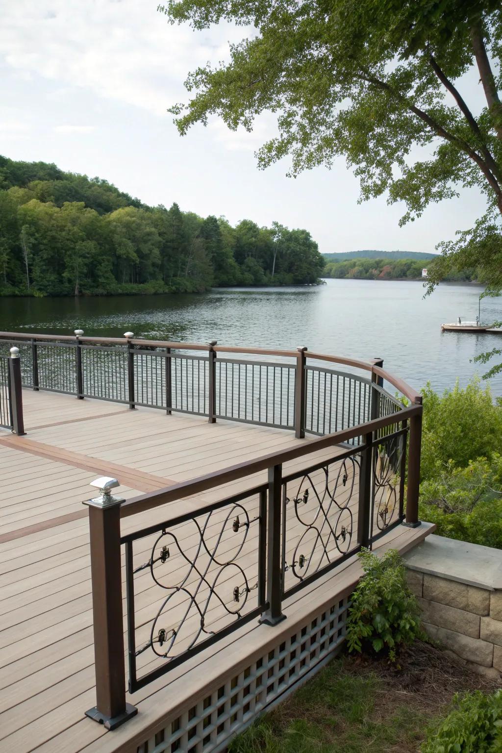 Unique railings add style and safety to your deck.