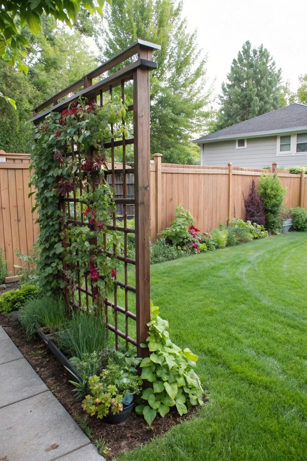 Maximize space with lush vertical gardens.
