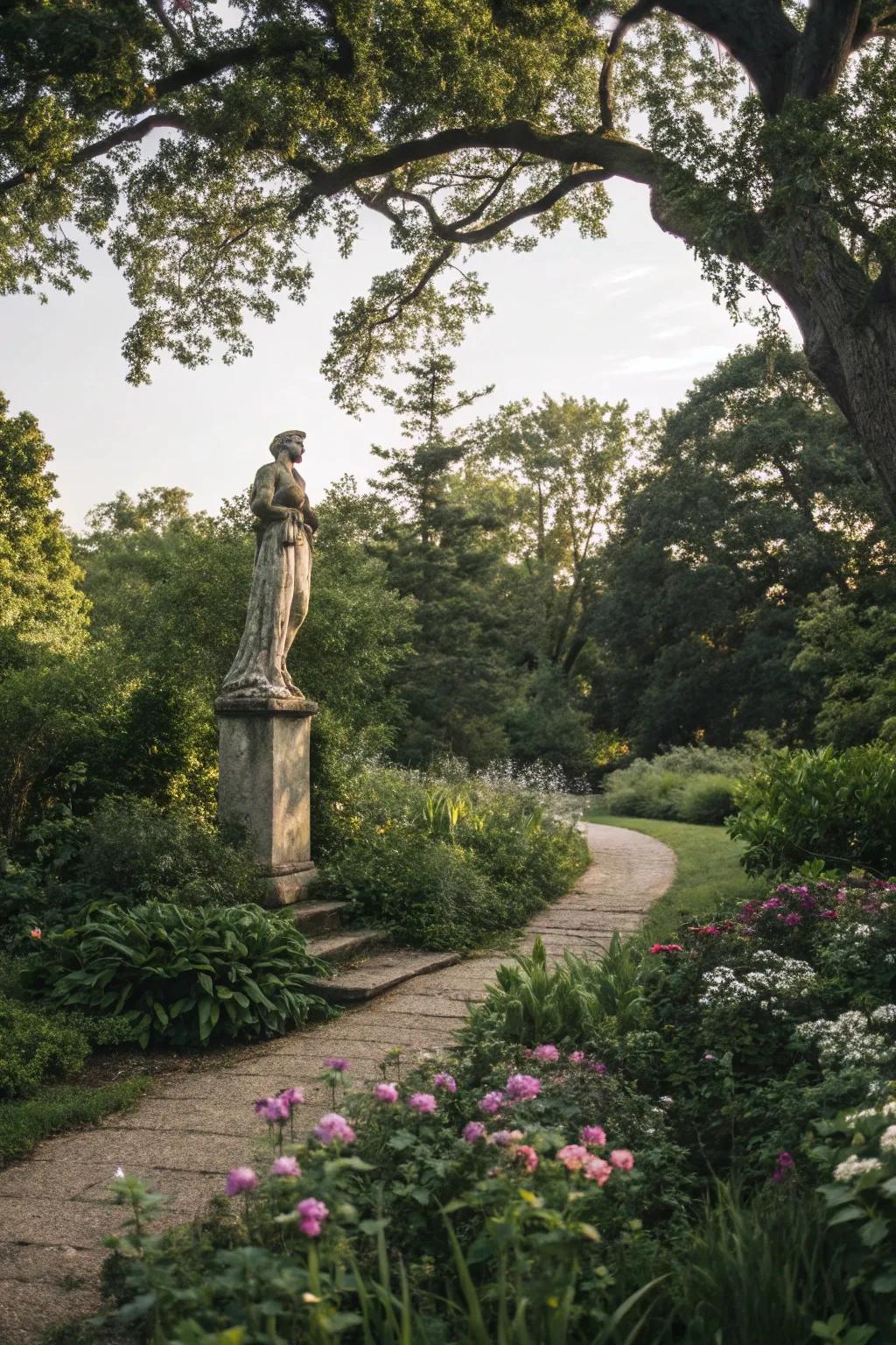 Make a bold statement with an artistic sculpture.
