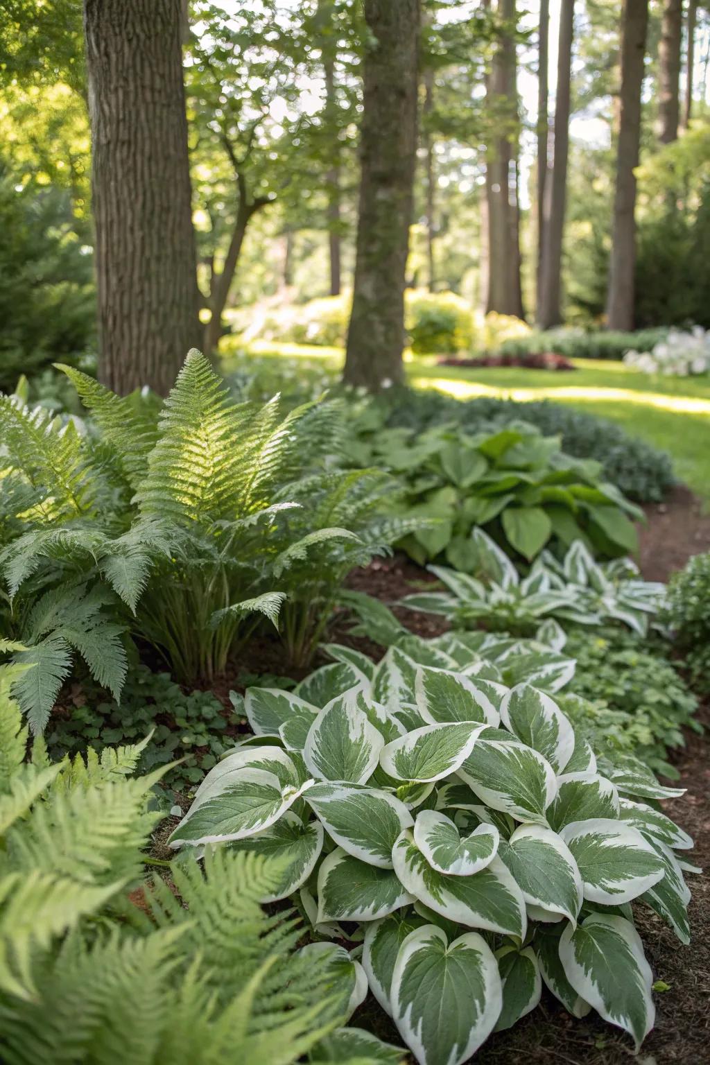 Unusual plant combinations create a stunning visual effect.