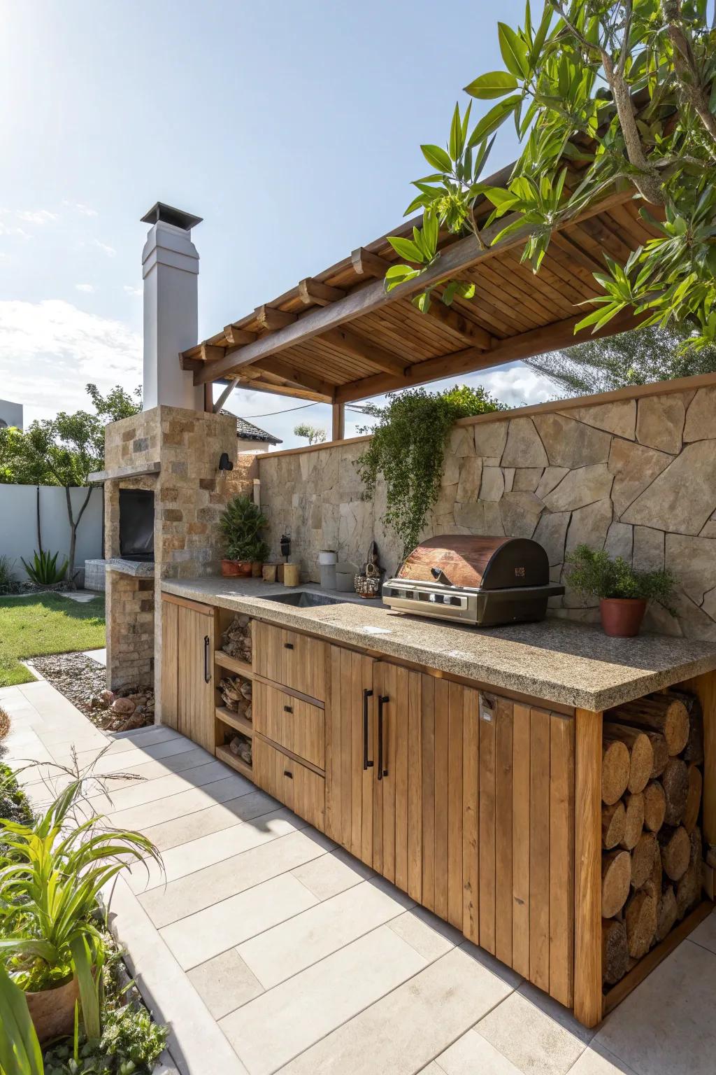 Sustainable materials make eco-friendly kitchens.