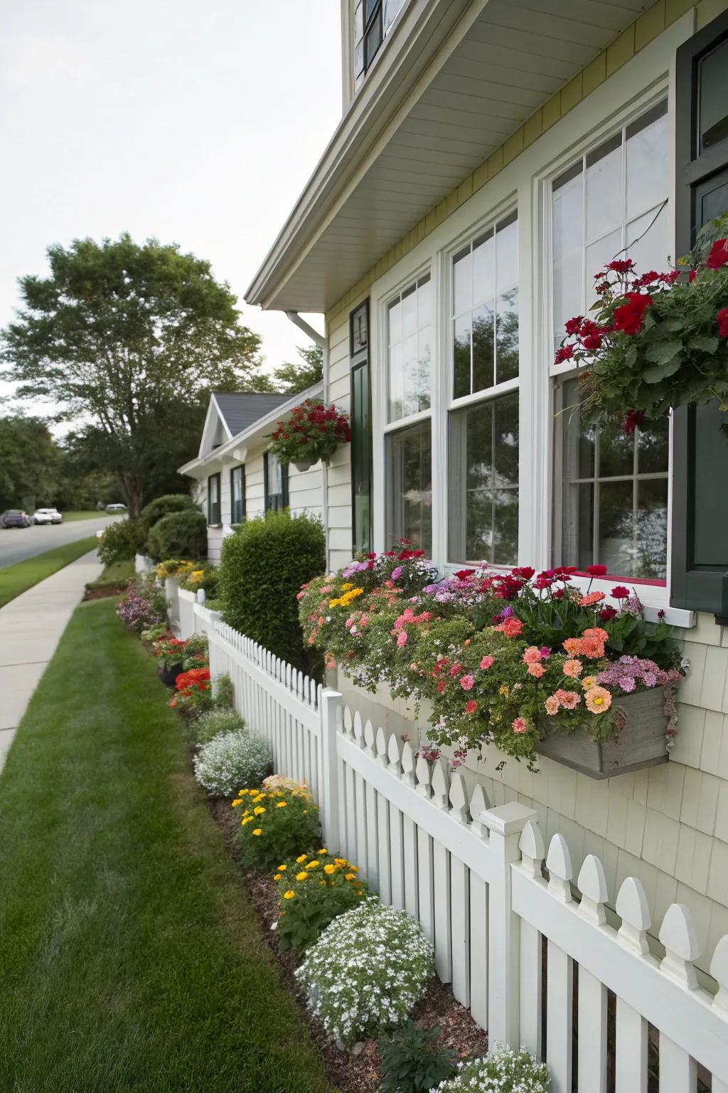 Window boxes add charm and color to your home's exterior.