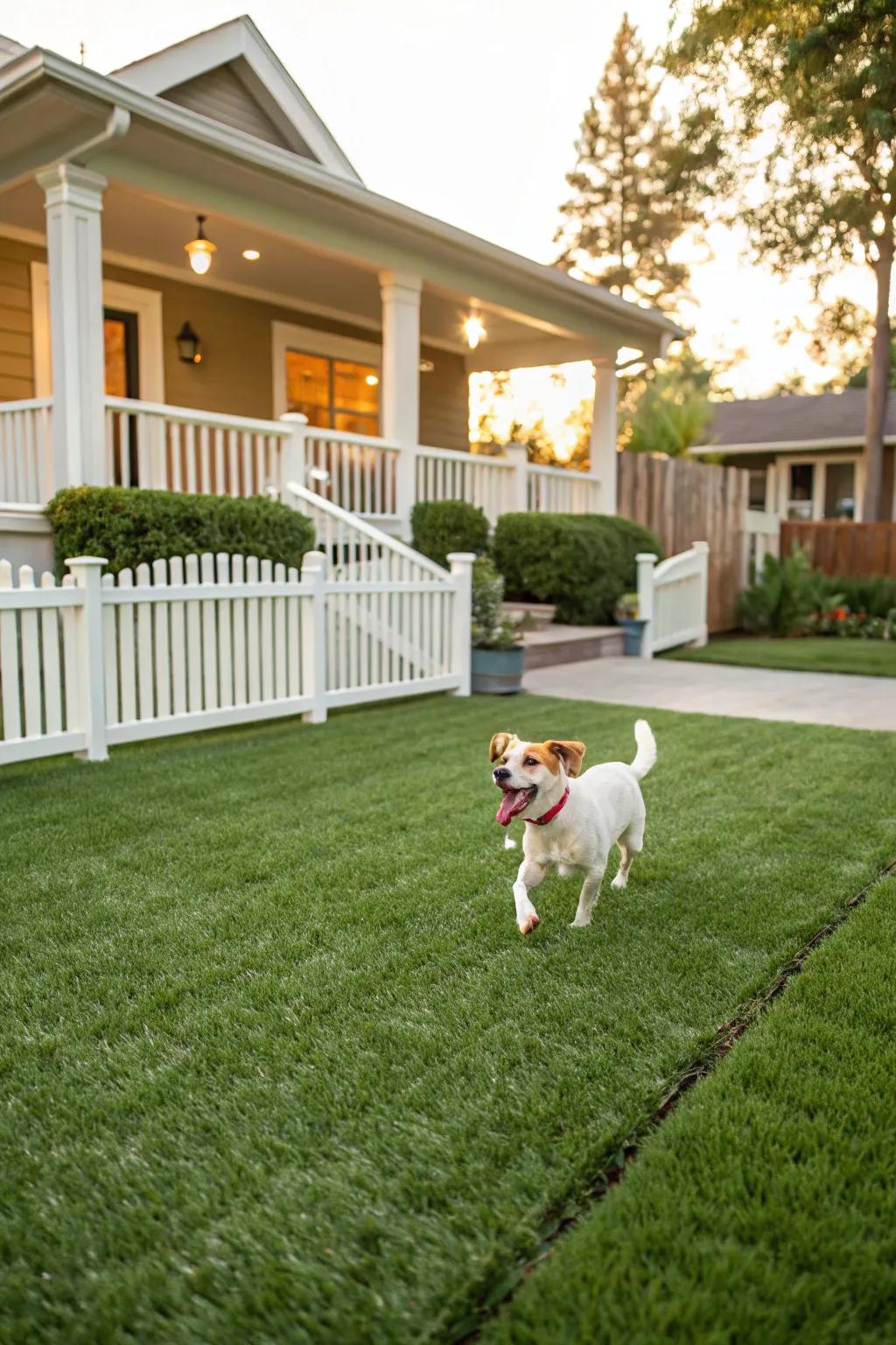 Pet-friendly landscapes are both durable and inviting.