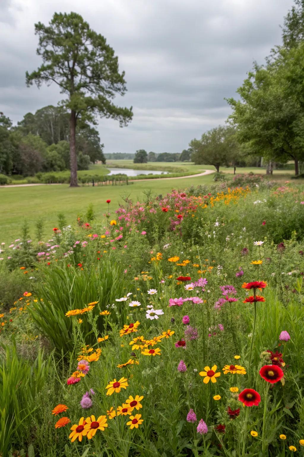 Wildflower meadows bring color and life with little effort.