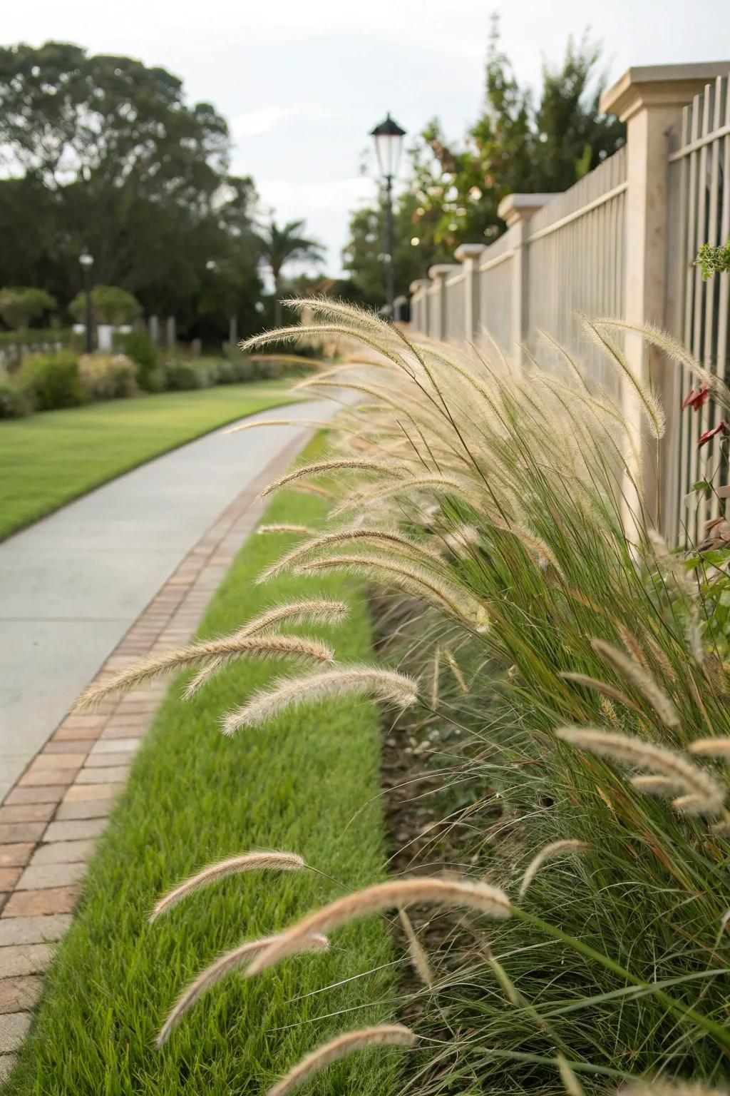 Ornamental grasses offering effortless elegance in landscaping.