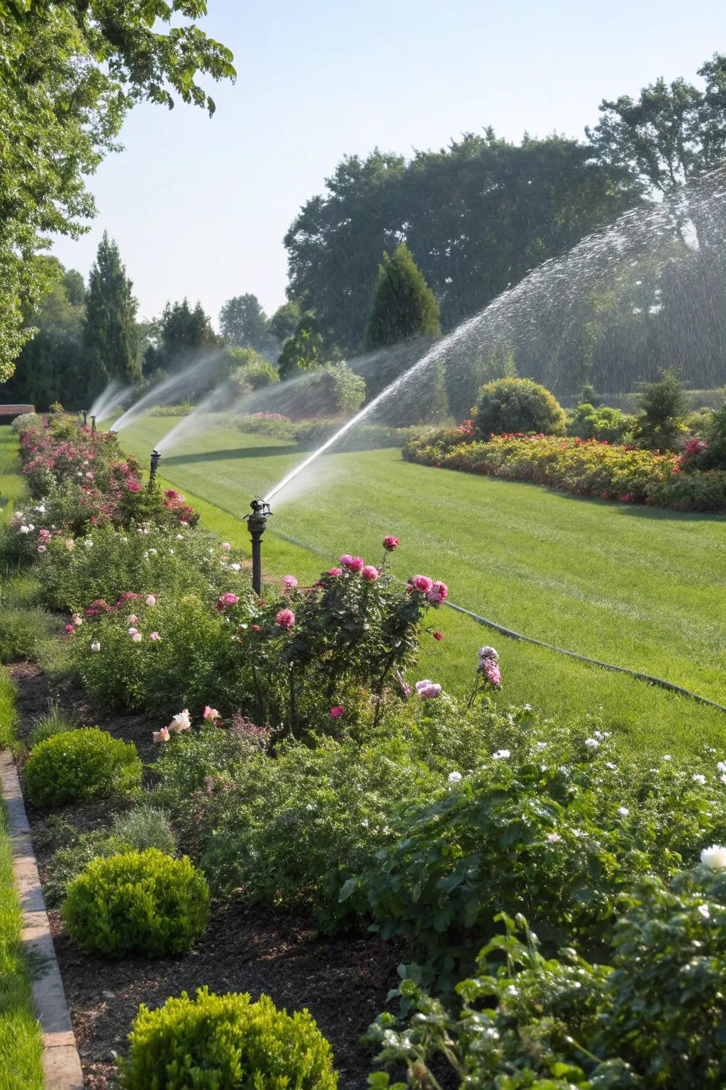 Automated irrigation systems provide consistent watering effortlessly.
