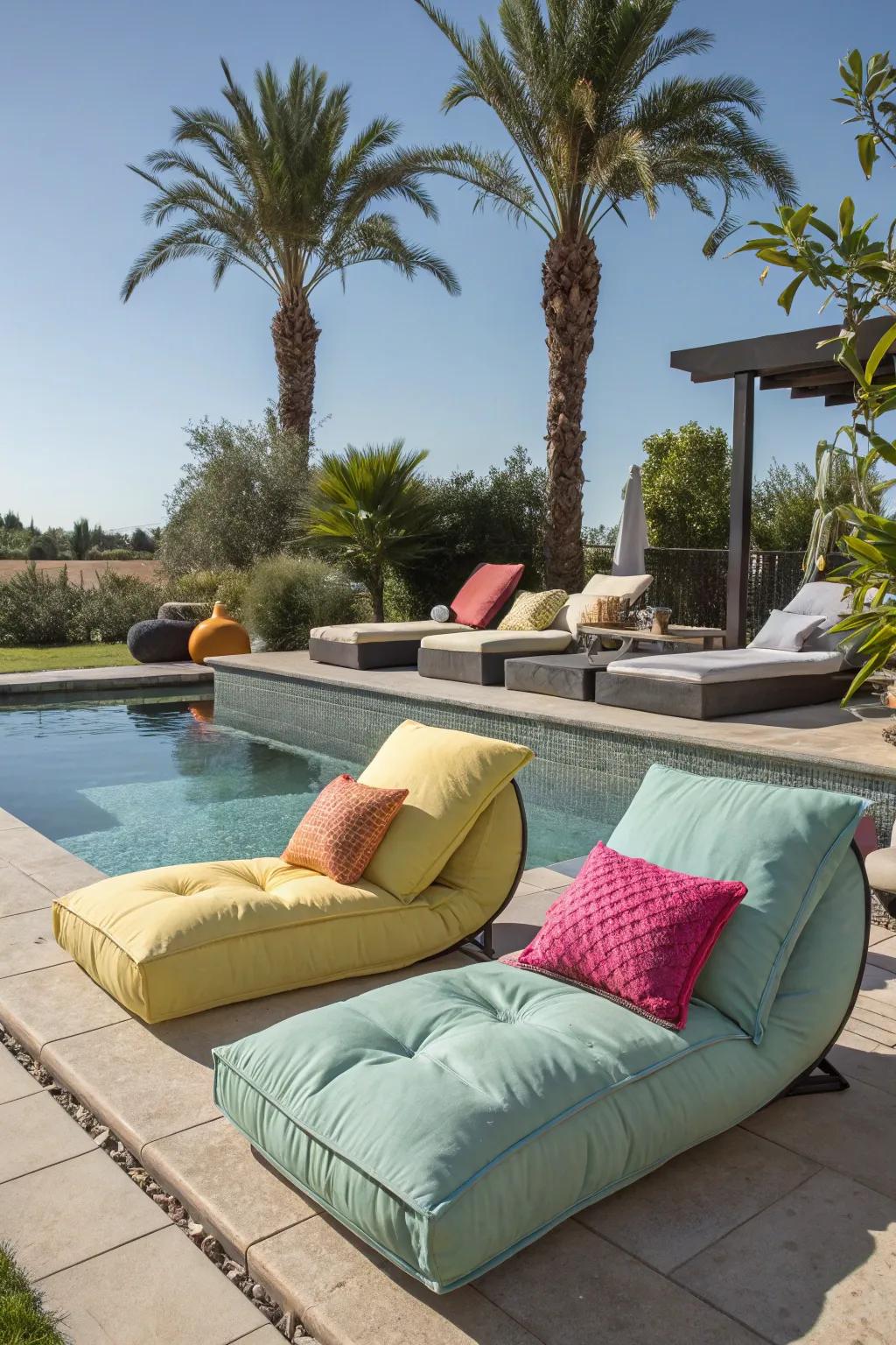 Plush lounge chairs provide comfort and style for guests.