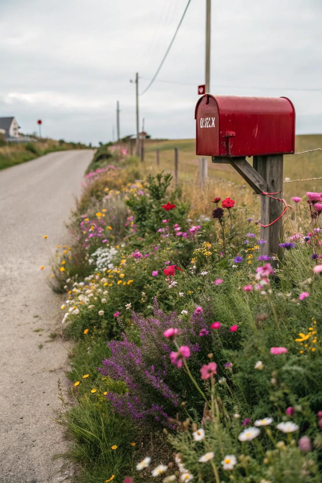 A wildflower mix offers a splash of color with ease.