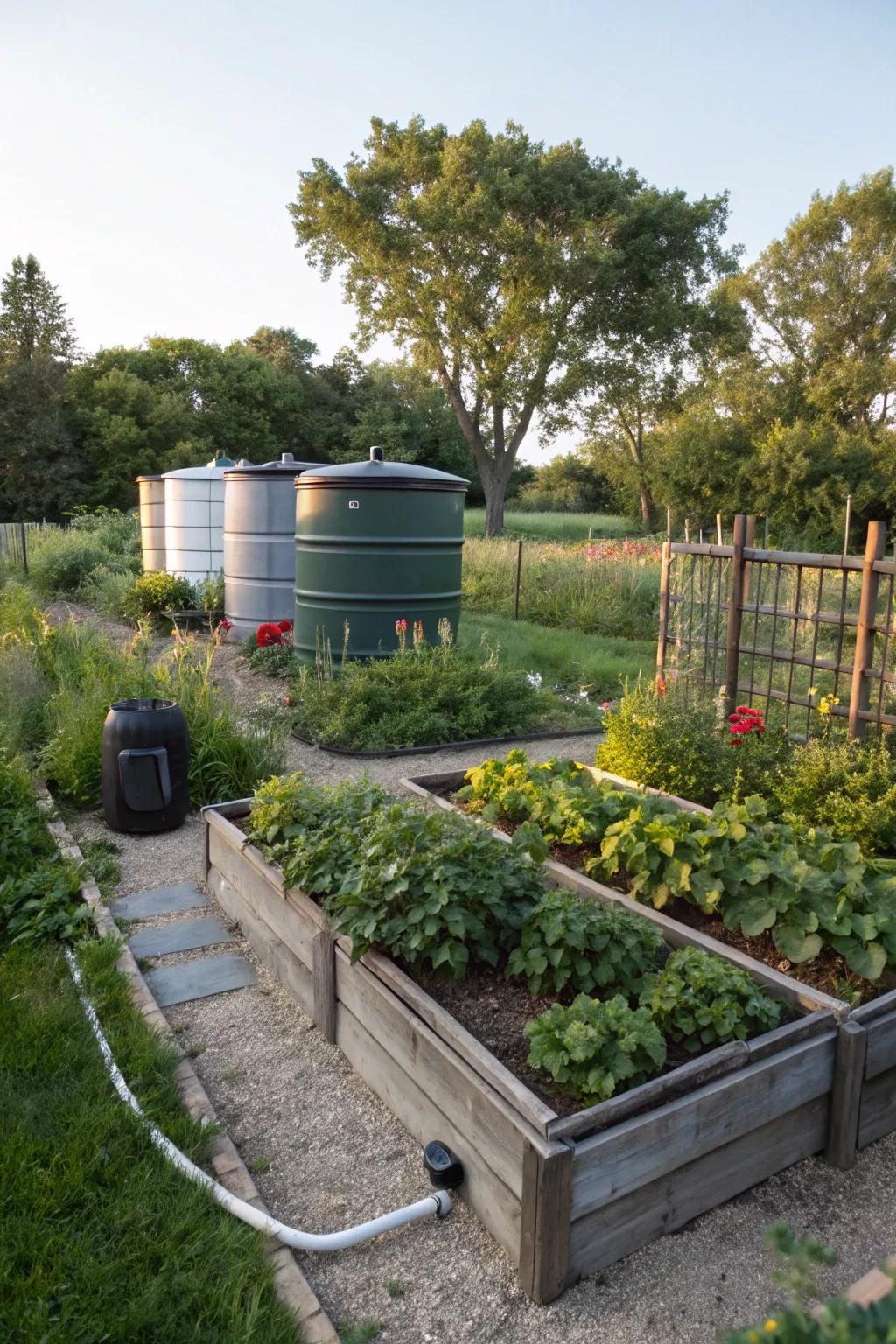 Sustainable practices boost garden health.