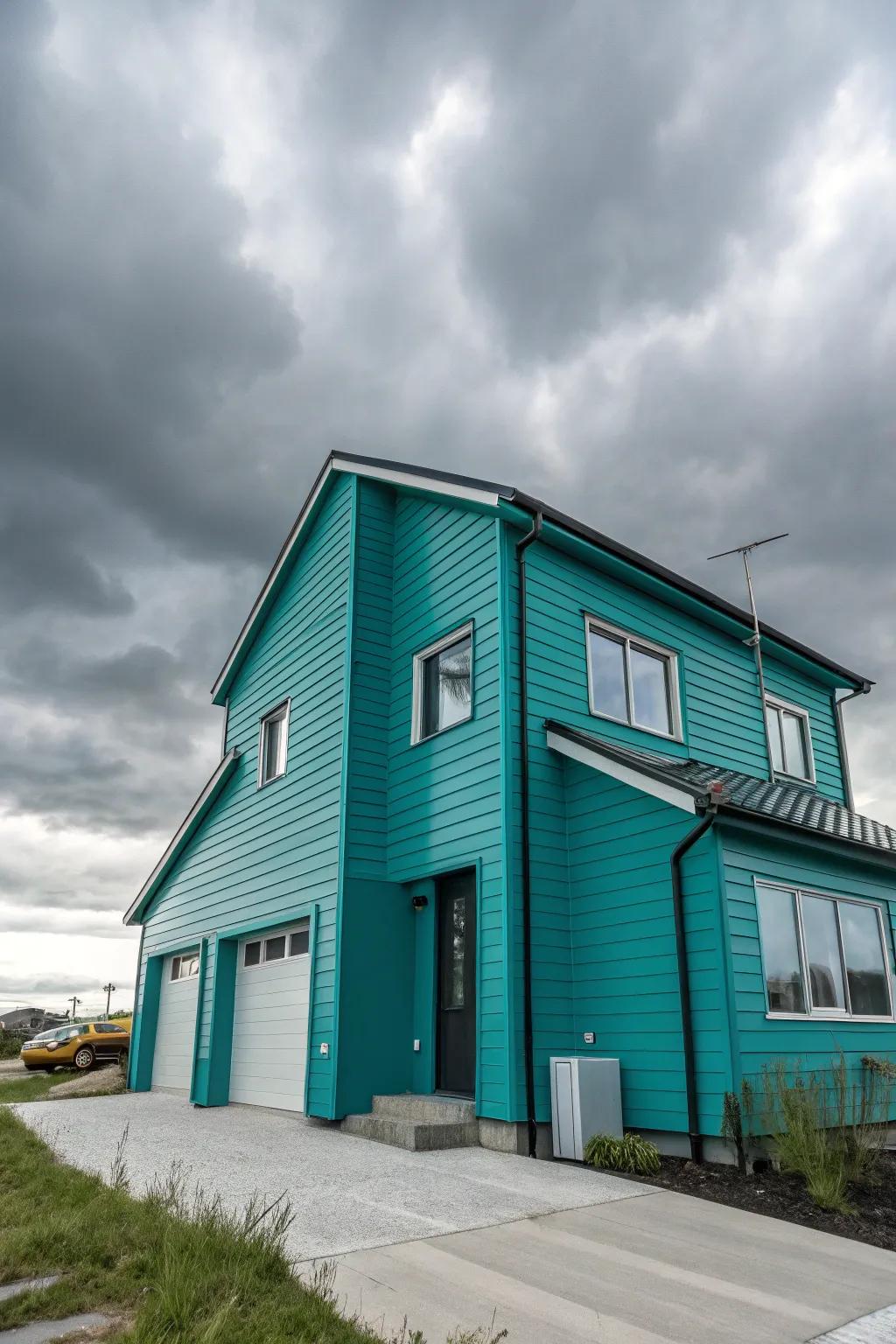 Teal hues add a refreshing and stylish vibe.