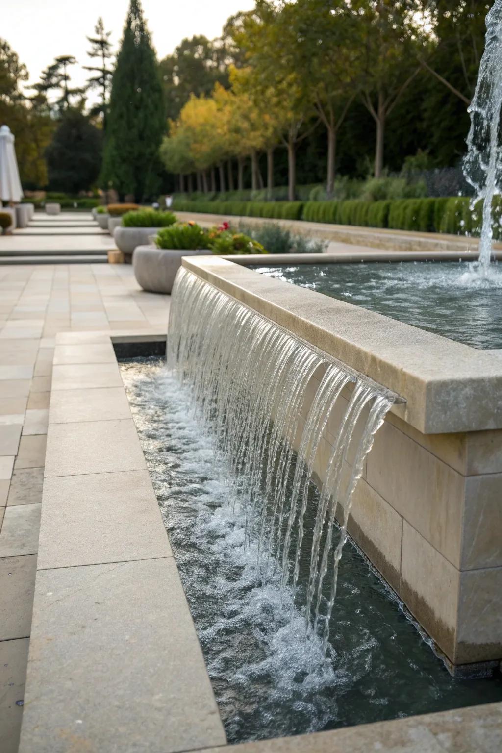 Amaze with an invisible-edge fountain.
