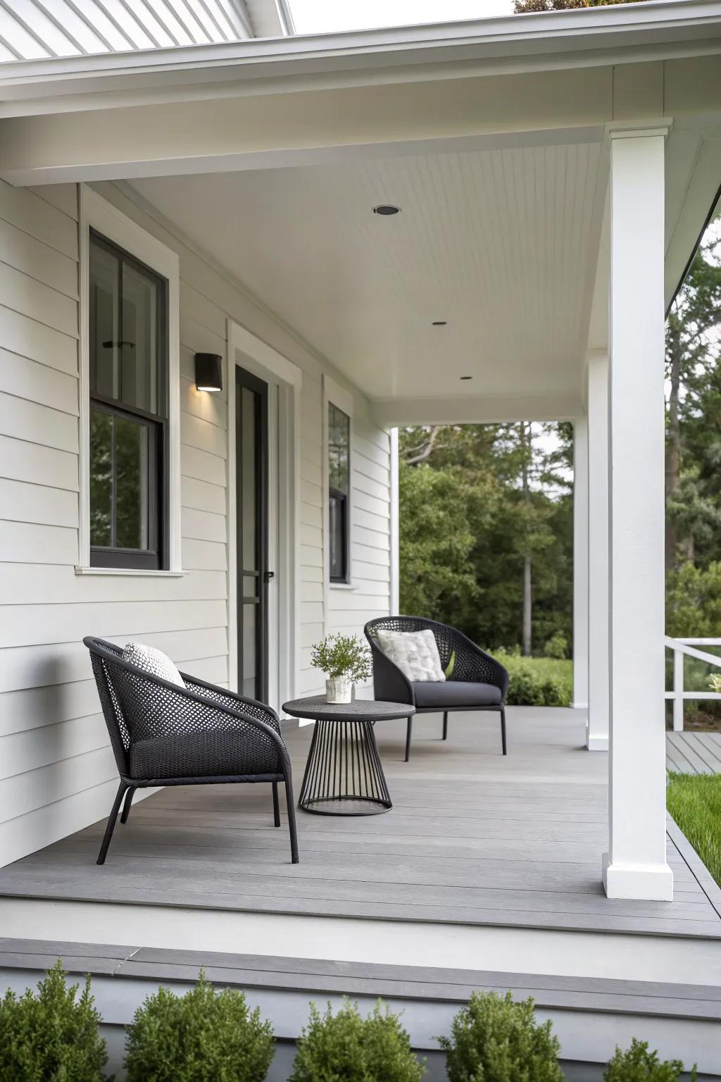 Modern minimalism creates a sleek and sophisticated look.