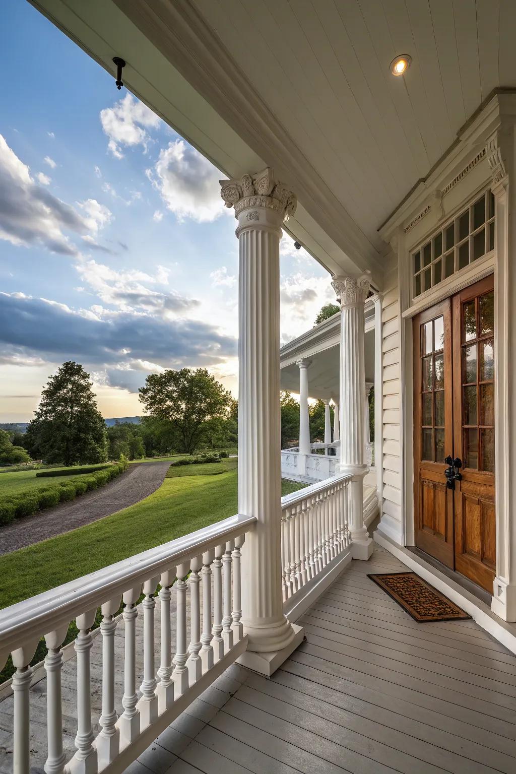 Fluted columns offer timeless elegance and class.