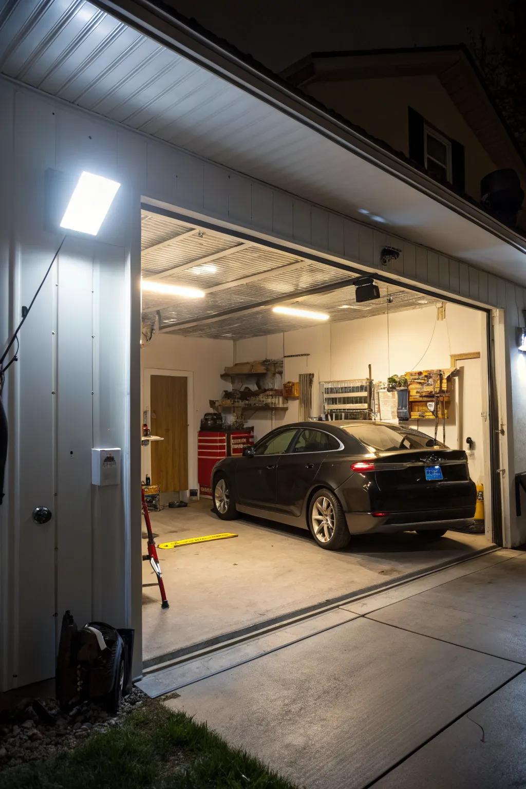 Motion sensors add convenience and efficiency to your garage.