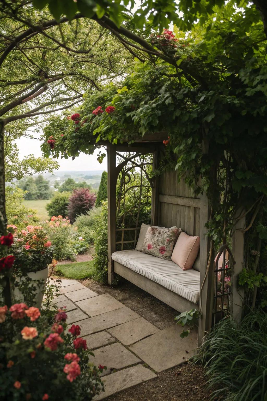 A peaceful nook for moments of solitude and reflection.