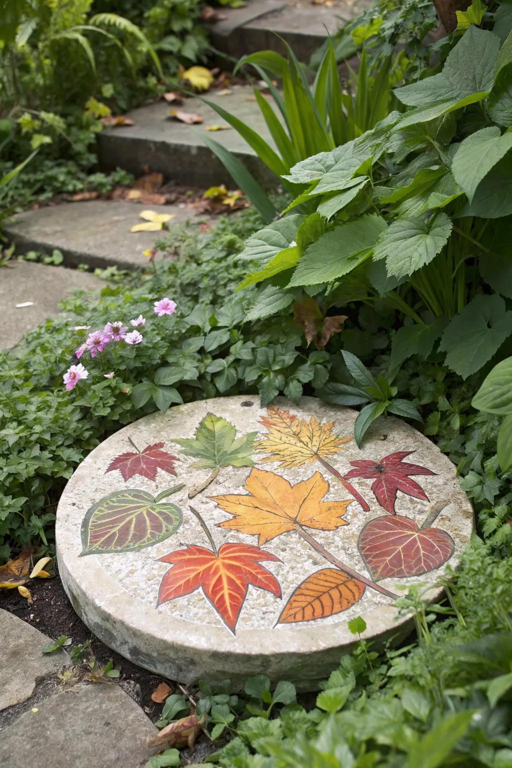 Seasonal mosaic stones bring timely charm to gardens