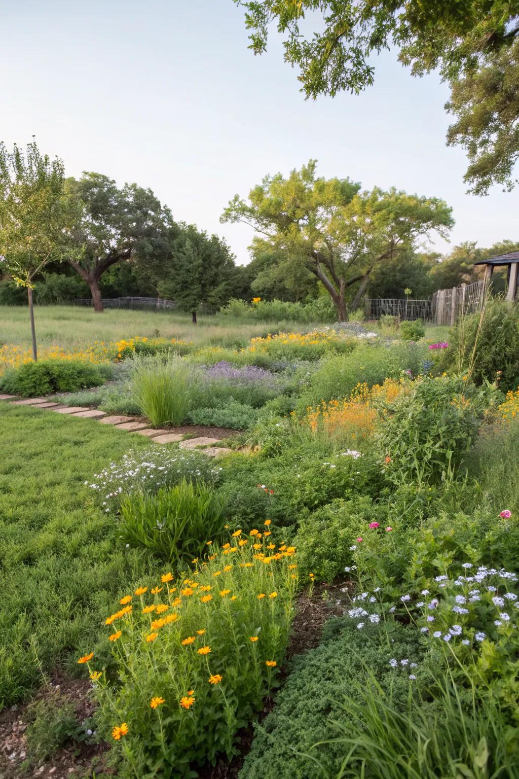 No-mow lawns are eco-friendly and low-maintenance.