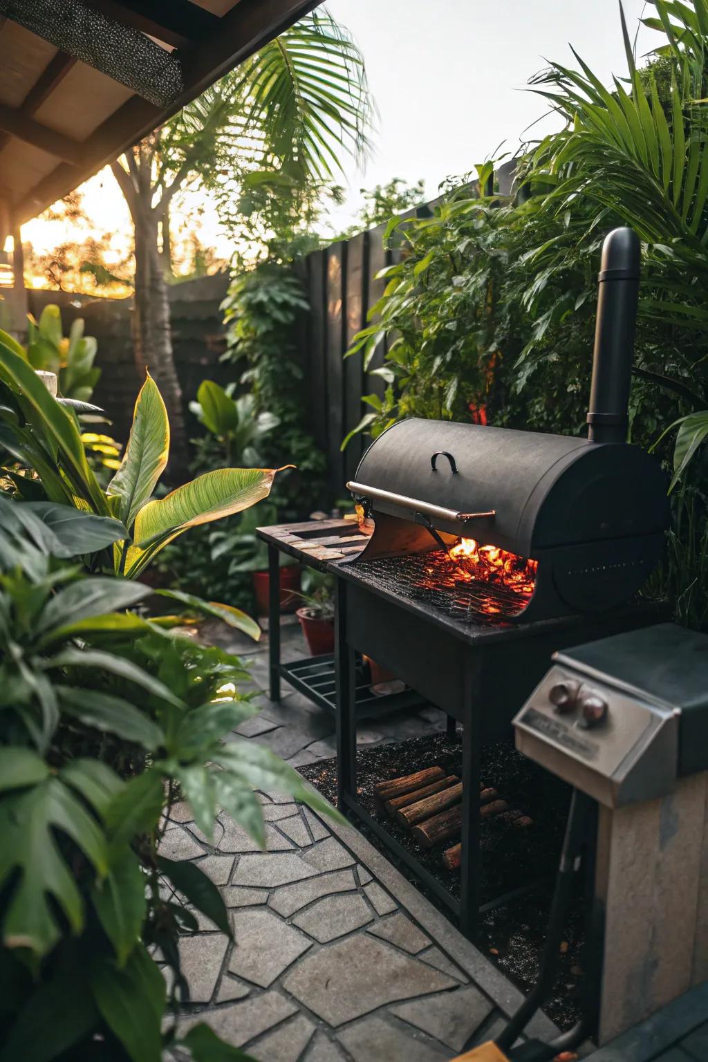 Elevate your cooking with a BBQ and smoker combo.
