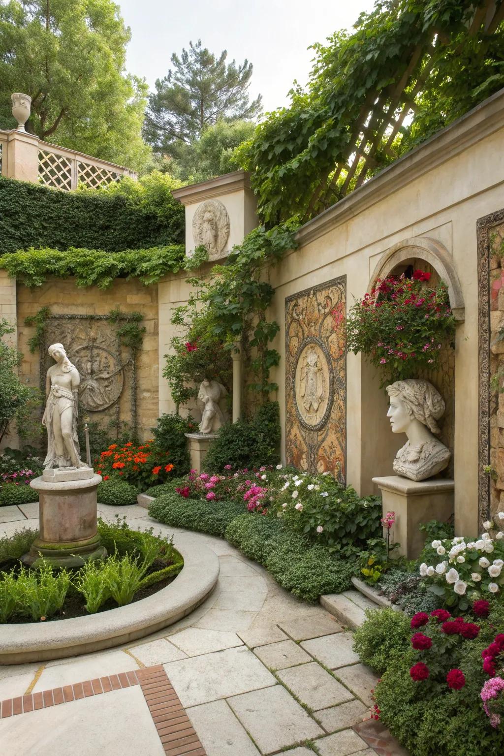 Art pieces personalize your outdoor space and enhance its aesthetic appeal.
