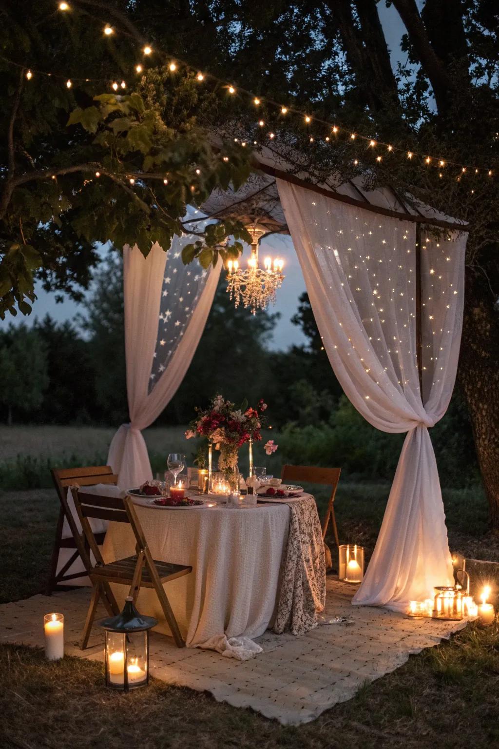 Turn any evening into a romantic escape with soft lighting and cozy textiles.