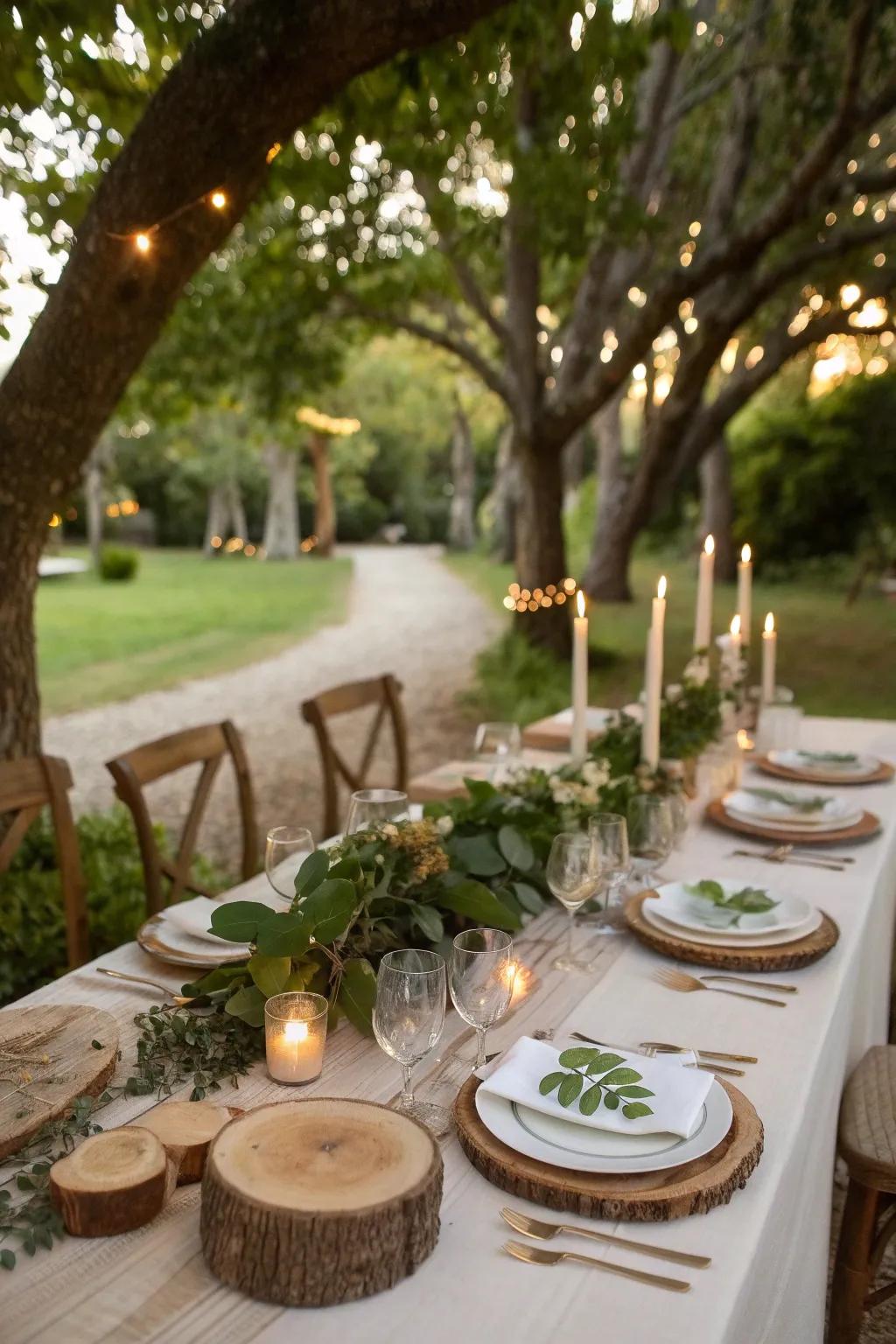 Personalized place cards add a thoughtful and welcoming touch.