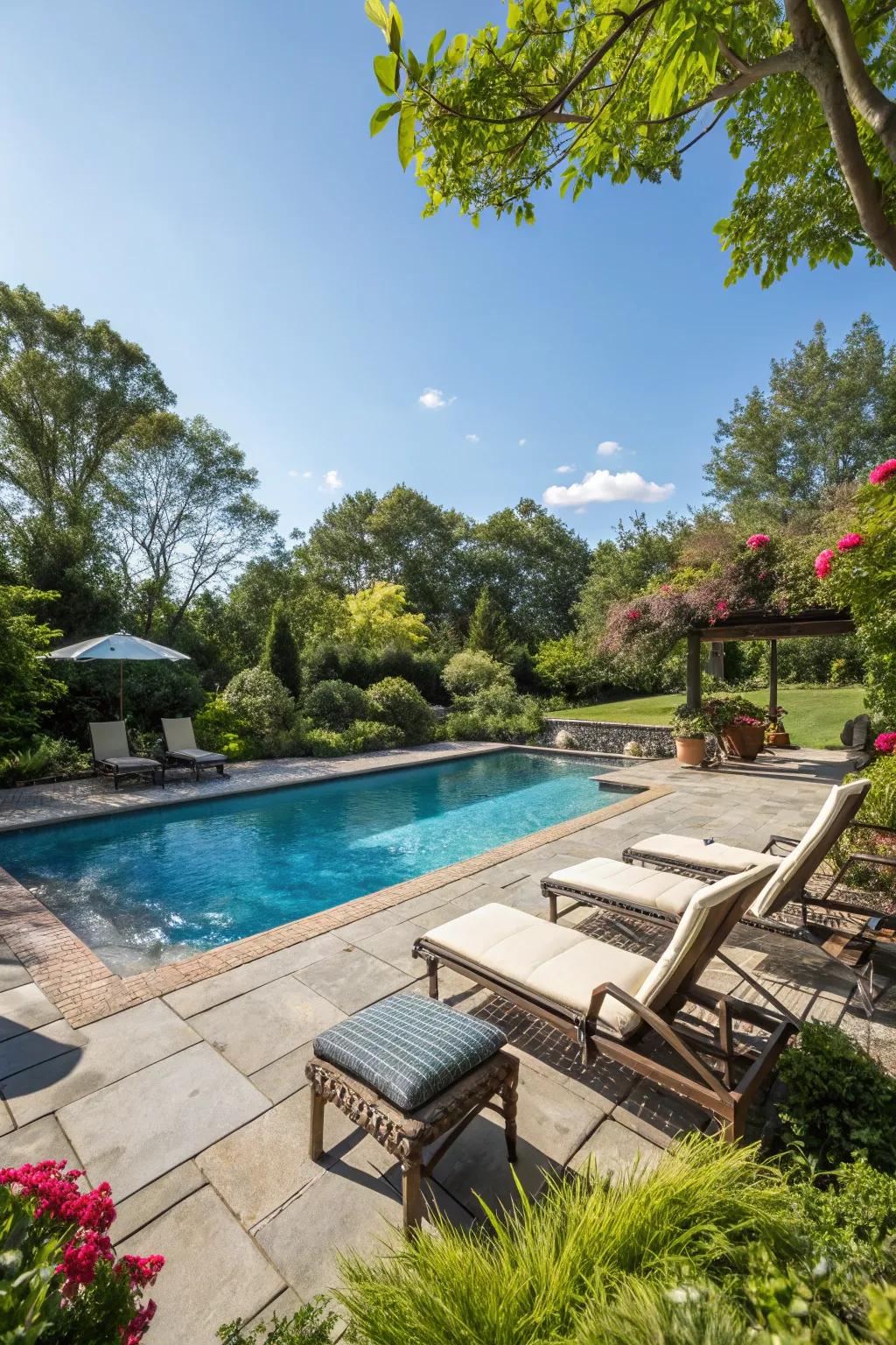 Dive into fun with a pool that makes your backyard the place to be.