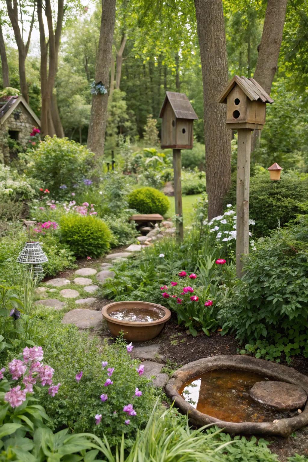 Wildlife-friendly habitats support biodiversity in your garden.