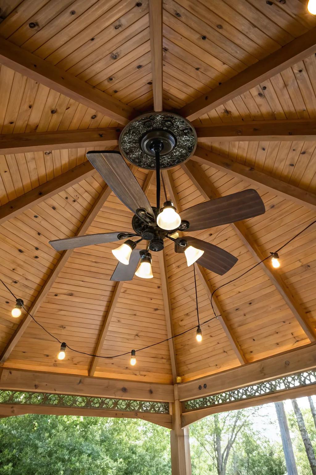 Ceiling fan lights offer both illumination and cooling comfort.