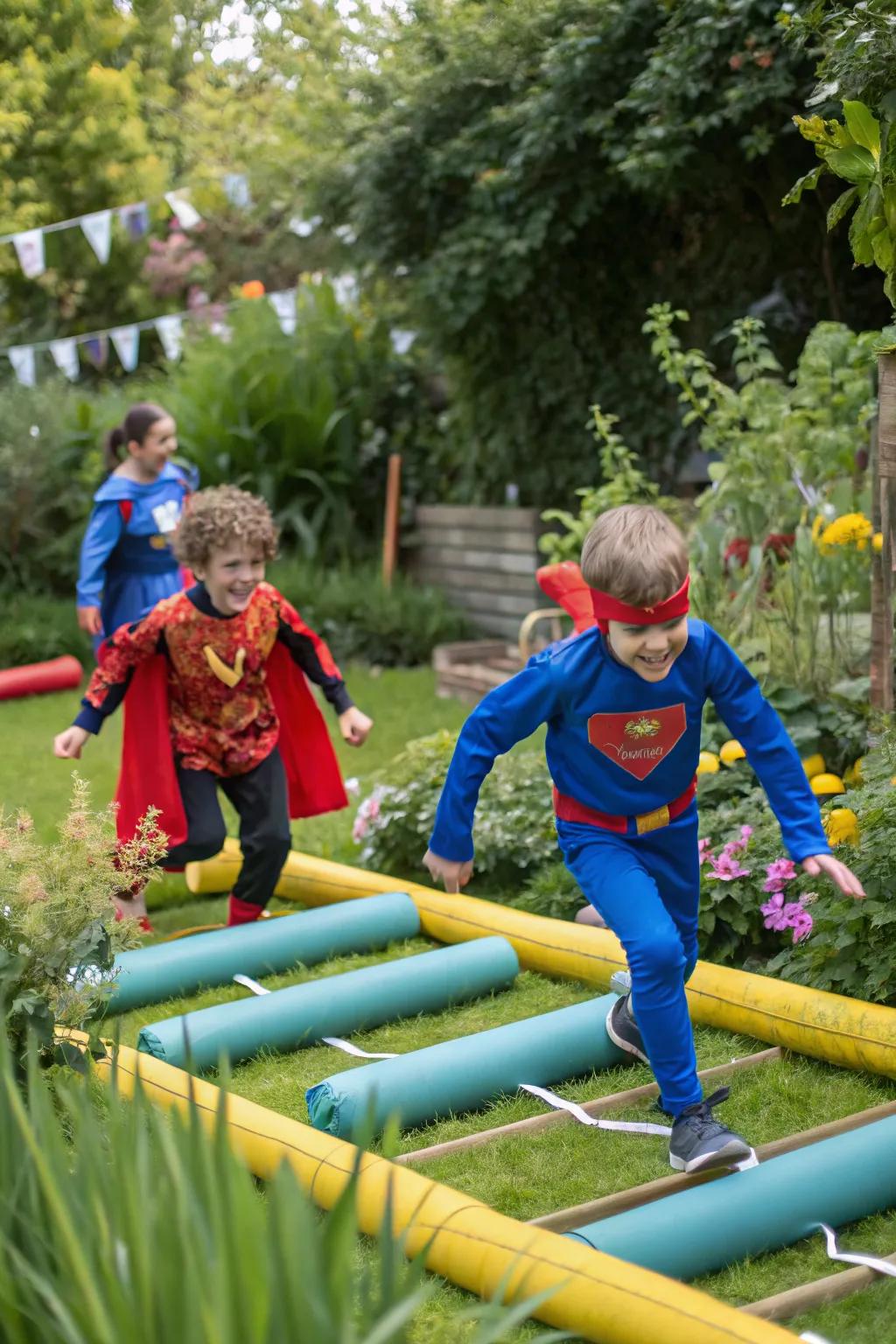 A superhero training camp for young heroes.