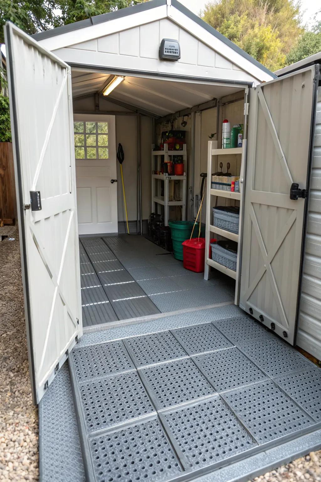 Safety Matta perforated tiles ensure excellent drainage