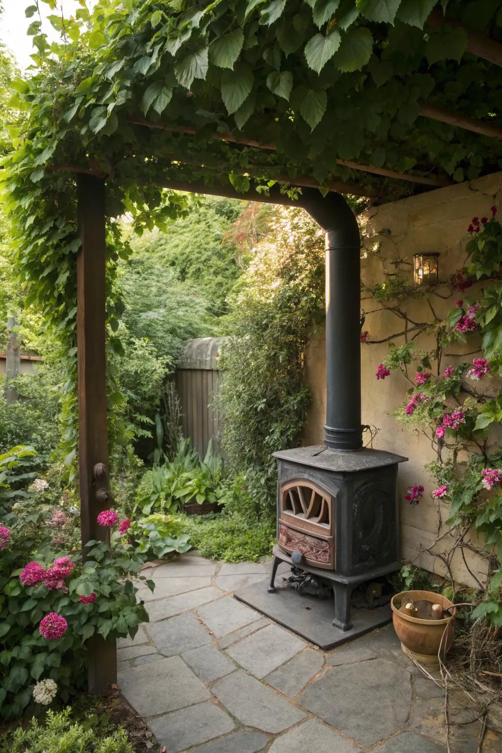 Discover tranquility in a hidden retreat with your stove.