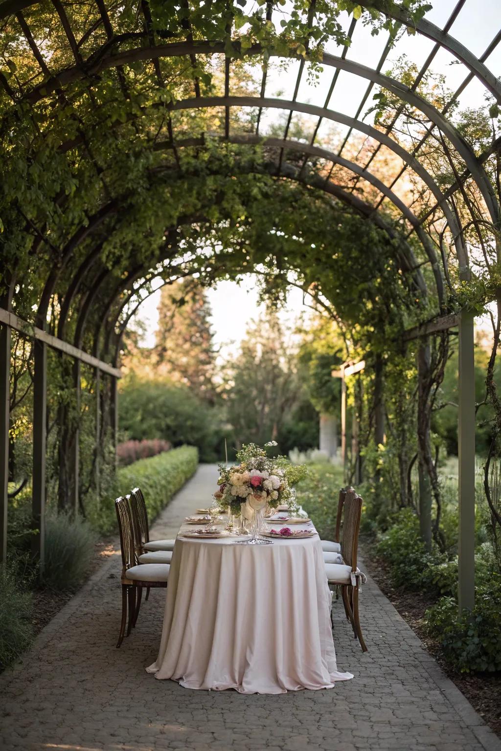 Arched designs bring elegance and romance to your garden.