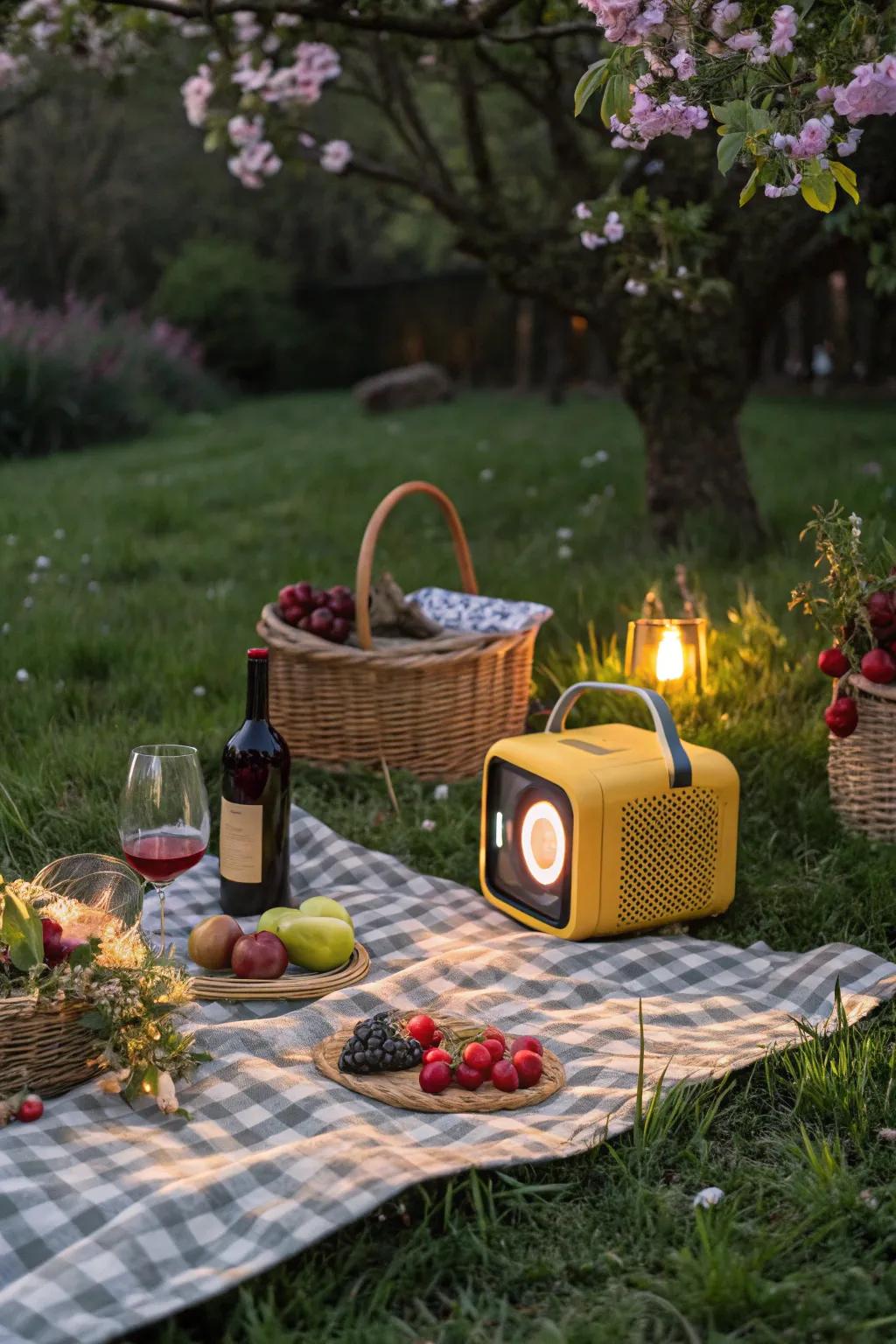 Music adds an extra layer of enjoyment to your picnic.