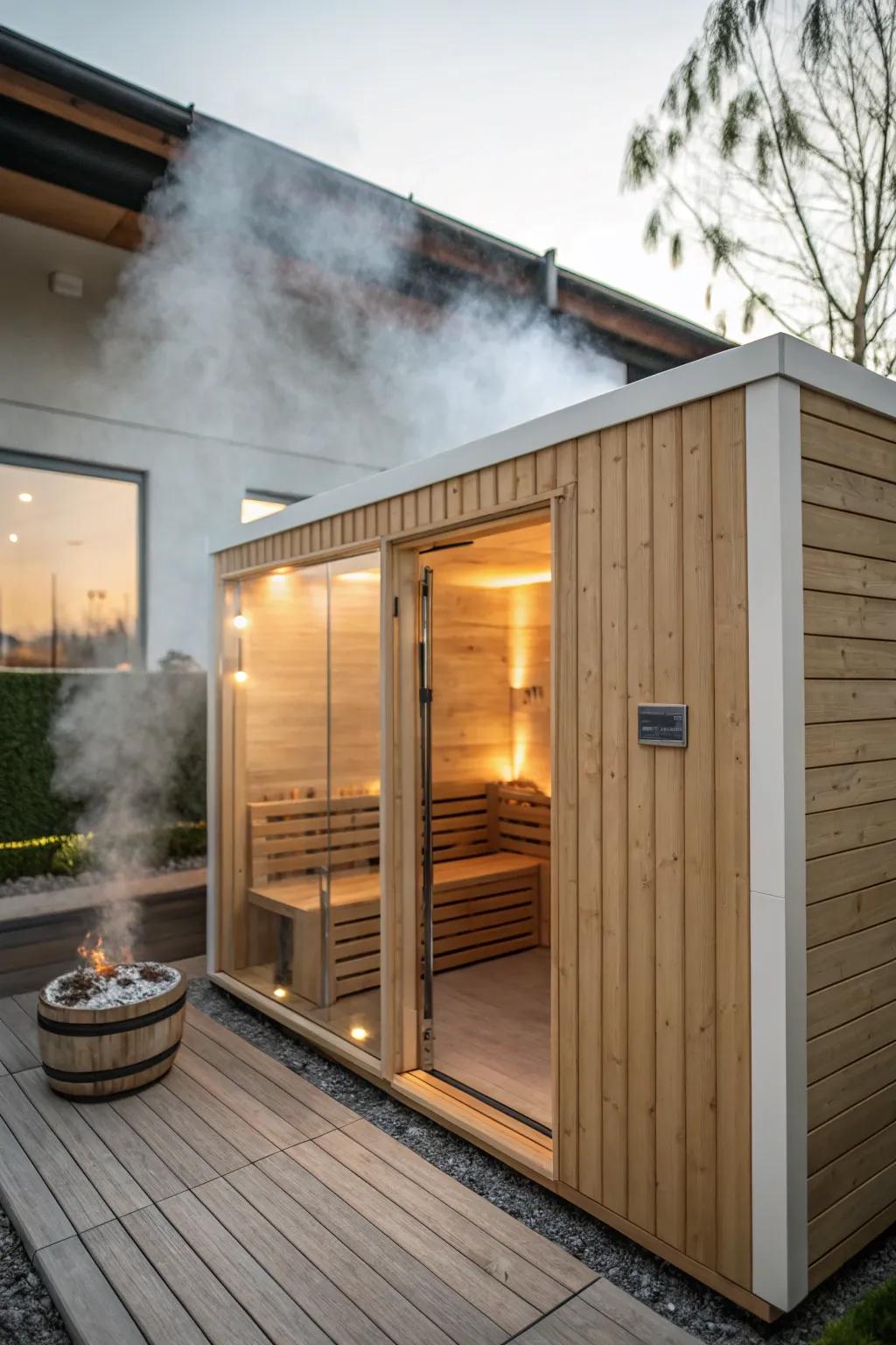 A wellness spa pod for the ultimate relaxation experience.