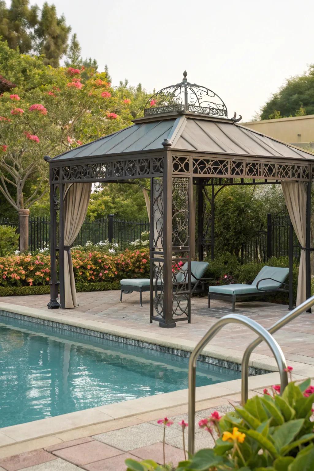 Steel gazebos offer sturdy and stylish protection for outdoor spaces.