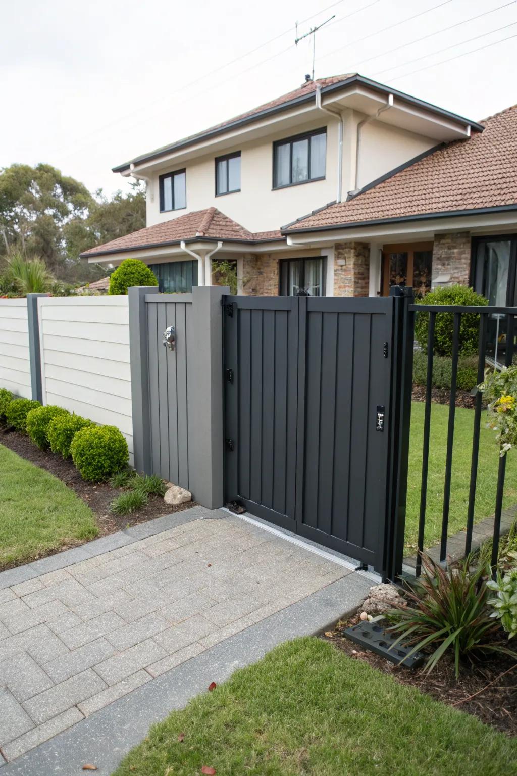 Vertical panels offer privacy without compromising on design.