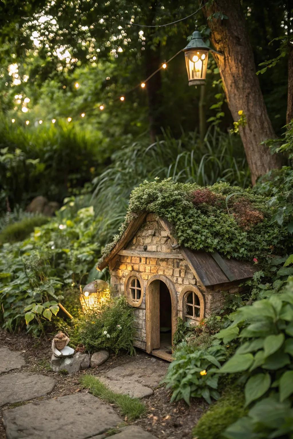 A welcoming hedgehog house inviting natural pest controllers.