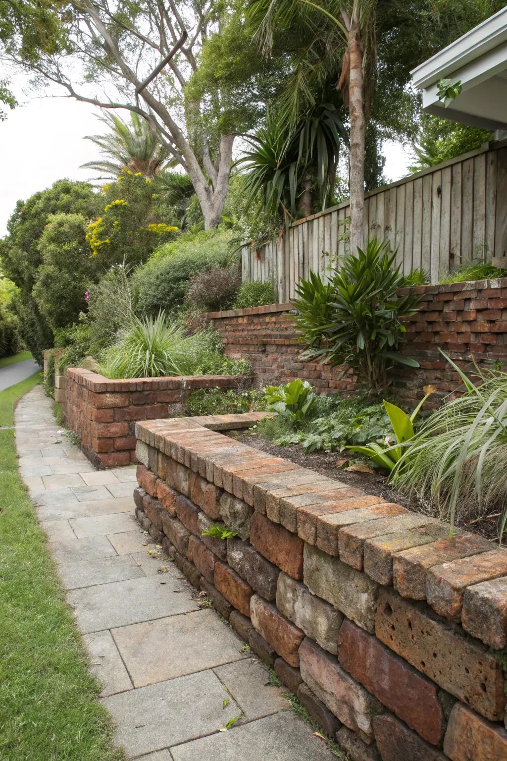 Add history and charm with eco-friendly reclaimed brick walls.
