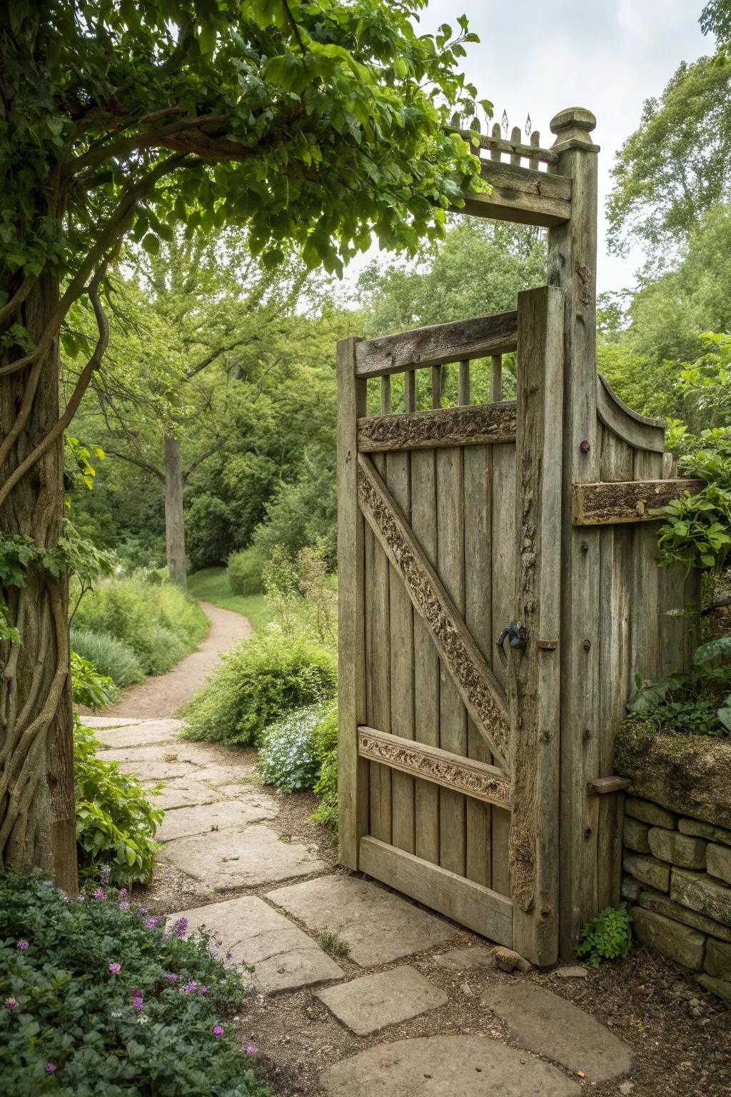 A gate that feels at home in its natural environment