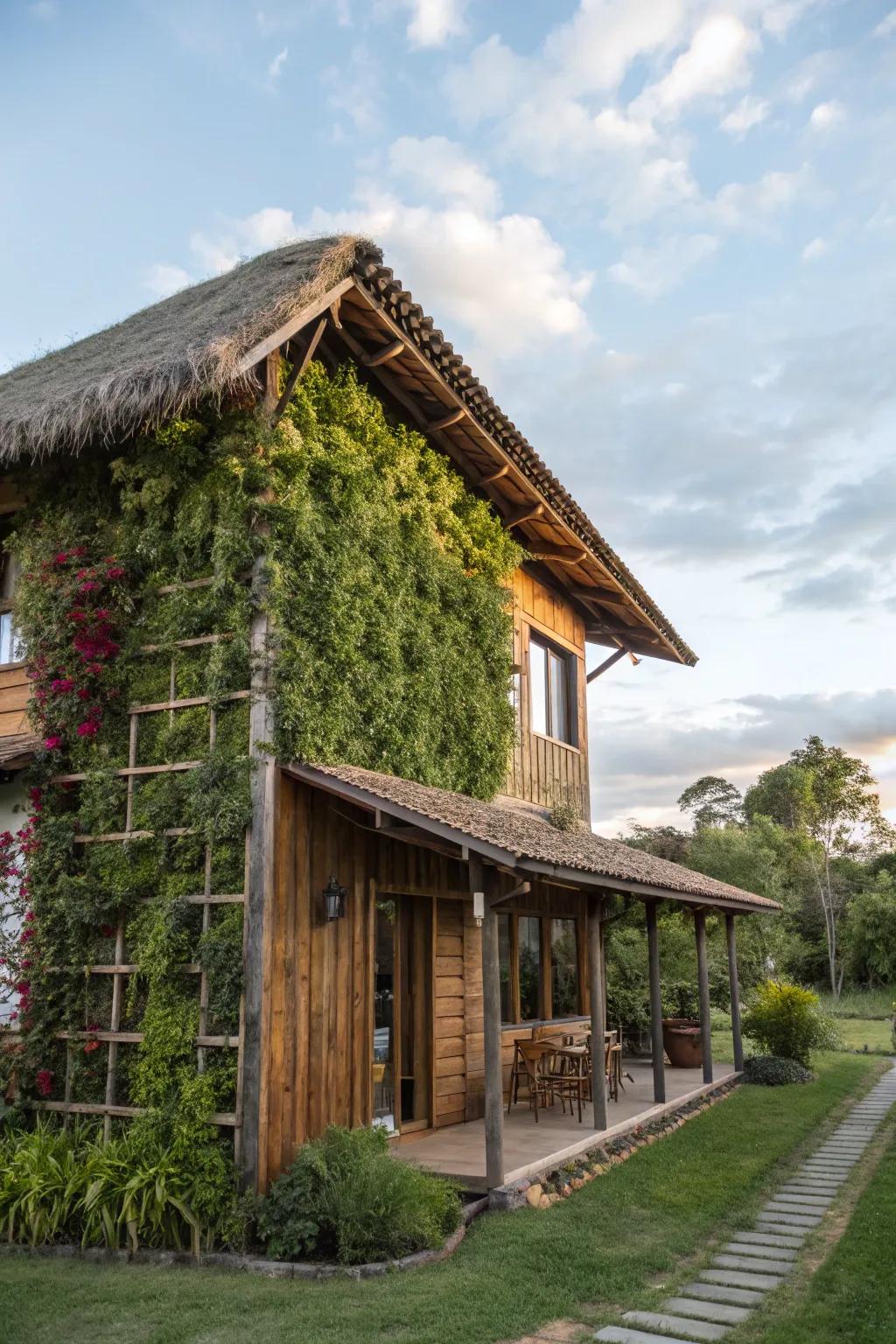 Vertical garden walls bring greenery to your exterior
