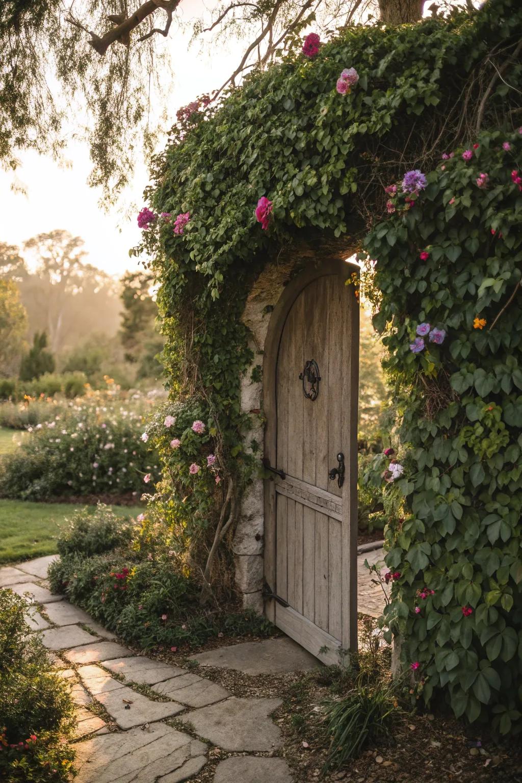 A secret door adds intrigue and excitement.