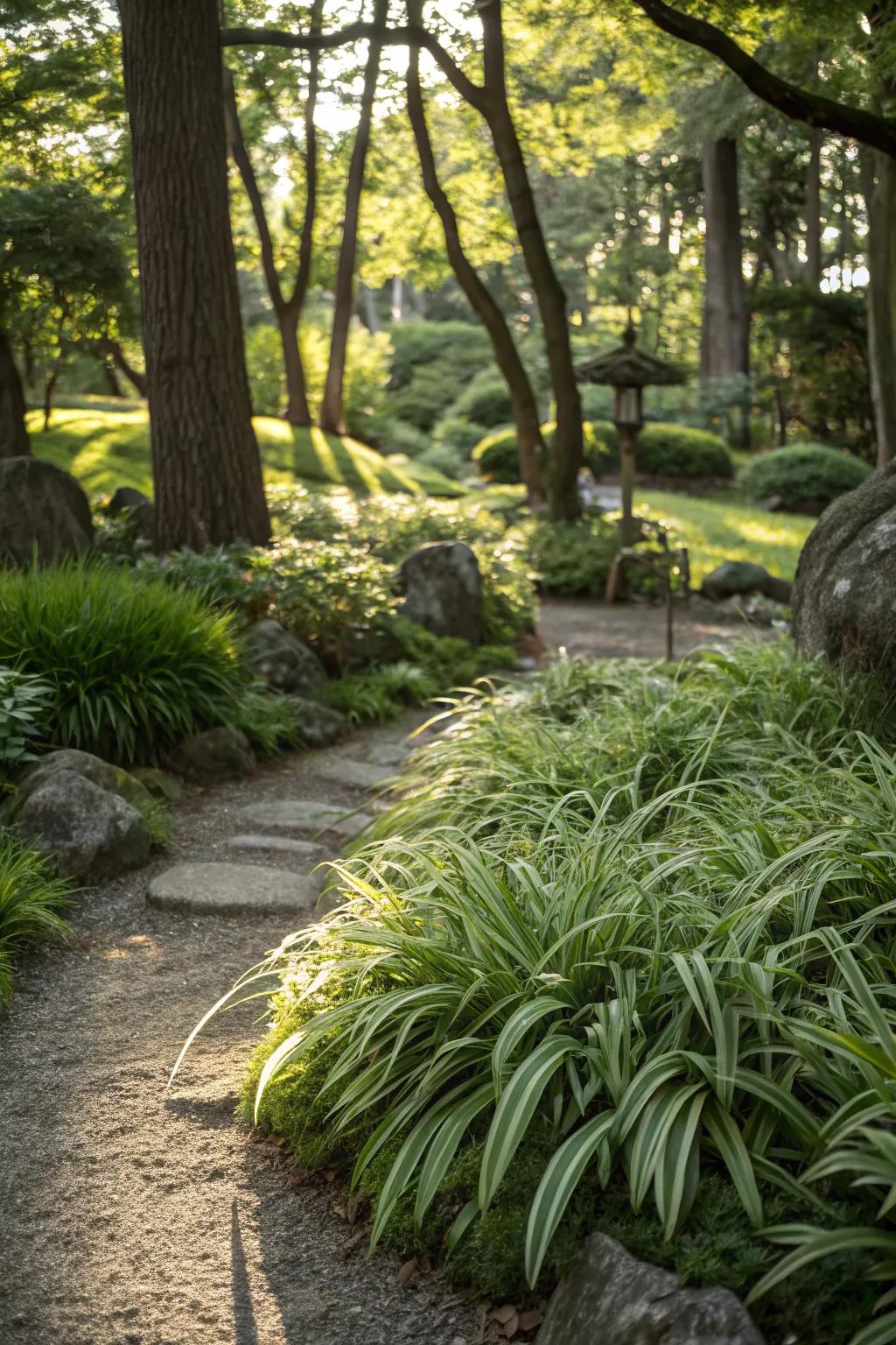 Dappled shade plants add dynamic beauty to the garden.