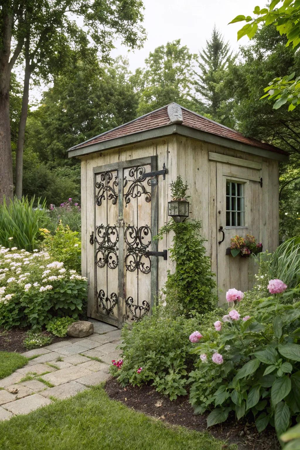 Vintage vibes bring a sense of nostalgia to your outdoor space.