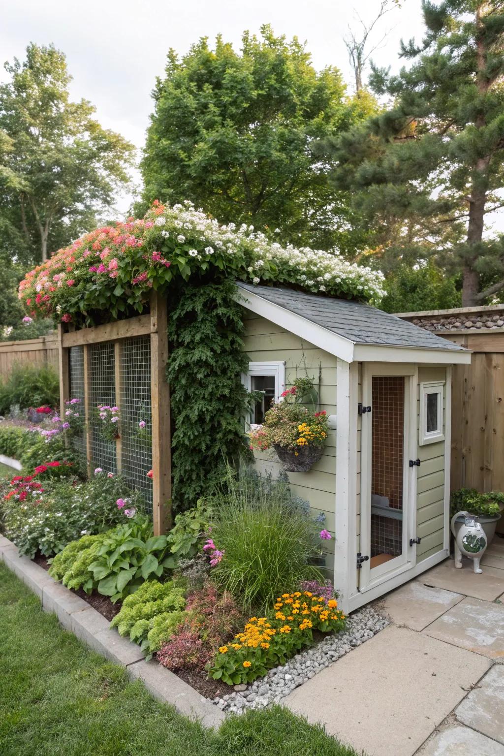 Combine greenery and functionality with a vertical garden.