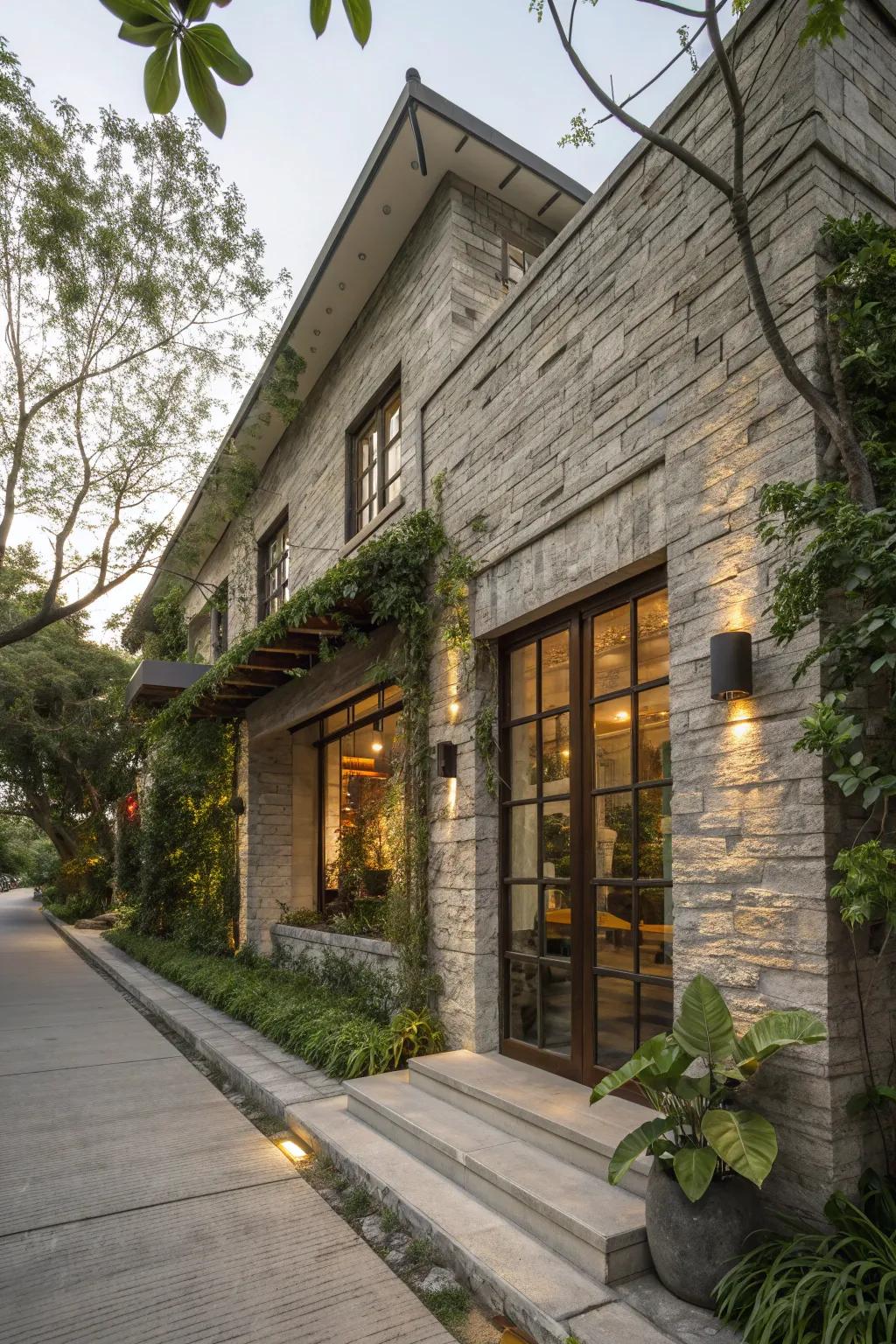 Natural stone adds timeless beauty and sturdiness to shop house exteriors