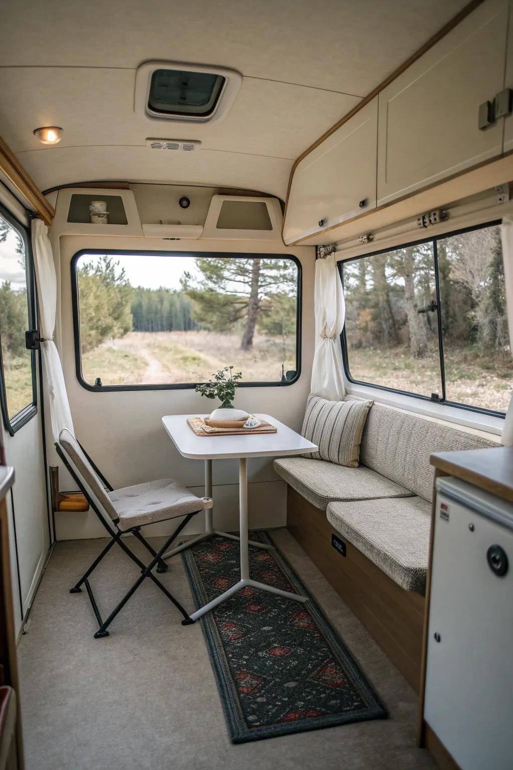Keep it simple with a minimalist camper design.